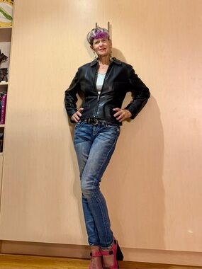 Overland Women’s Black Leather Jacket XS – Soft Genuine Leather, Made in Turkey